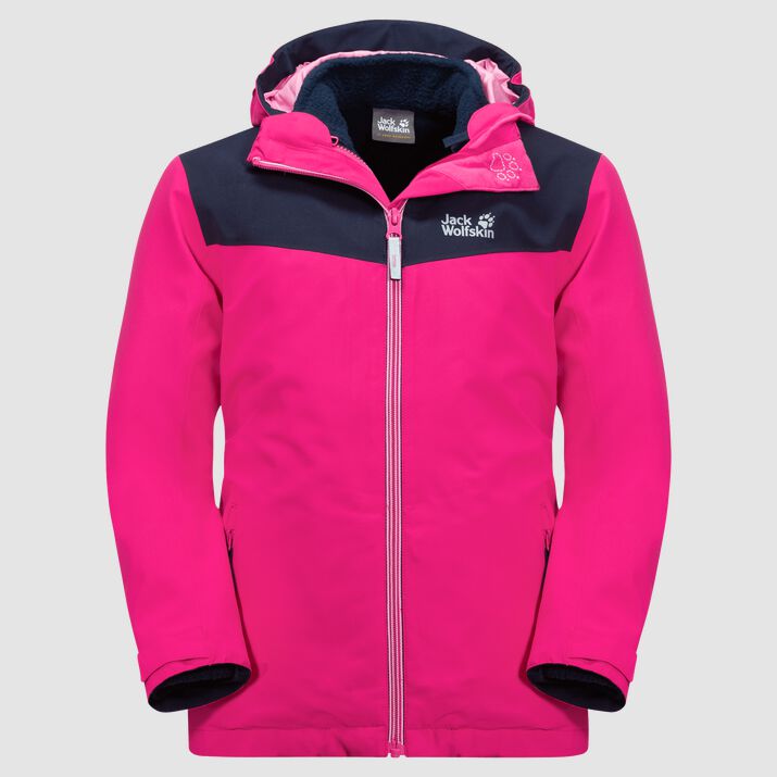 Jack Wolfskin Kids Snowfrost 3in1 Jacket Pink 046781BDX